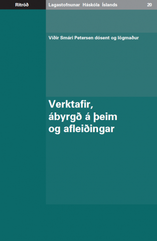 Verktafir, ábyrgð á þeim og afleiðingar, bókarkápa