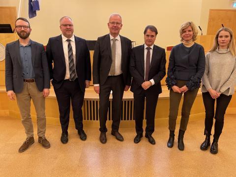 Frá vinstri: Friðrik, Víðir, Karl, Þorgeir, Kristín og Valgerður